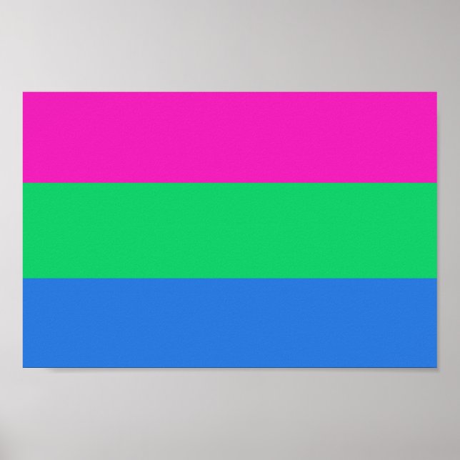 Poster Bandeira do Orgulho Polissexual (Frente)