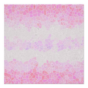 Pôster Bandeira do Orgulho Pomosssexual Abstrato Mosaico