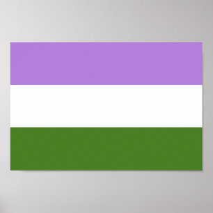 Poster Bandeira do Orgulho Queer