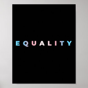 Poster Bandeira do Orgulho Trans Sutil Igualdade Direito