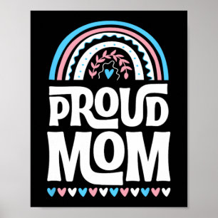 Poster Bandeira do Orgulho Transgênero da Mamãe Dia das M