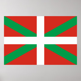 Poster Bandeira do País Basco