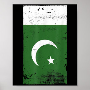 Poster Bandeira do País do Orgulho Nacional do Paquistão