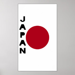 Poster Bandeira do país Japão