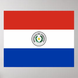 Poster Bandeira do Paraguai
