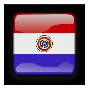 Pôster Bandeira do Paraguai
