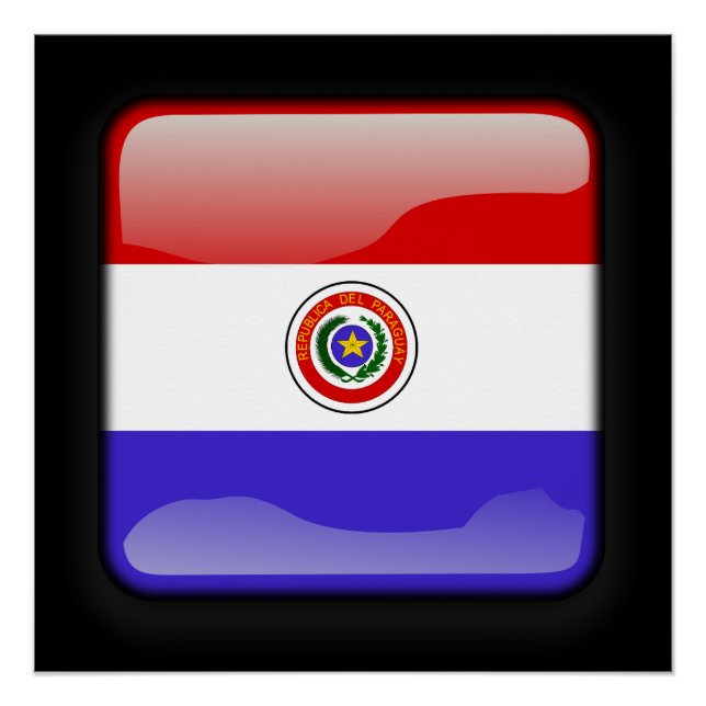 Pôster Bandeira do Paraguai (Frente)