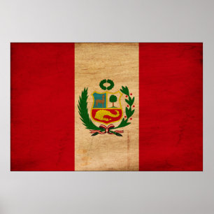 Poster Bandeira do Peru