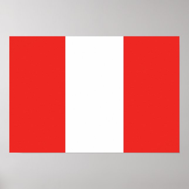 Poster Bandeira do Peru (Frente)