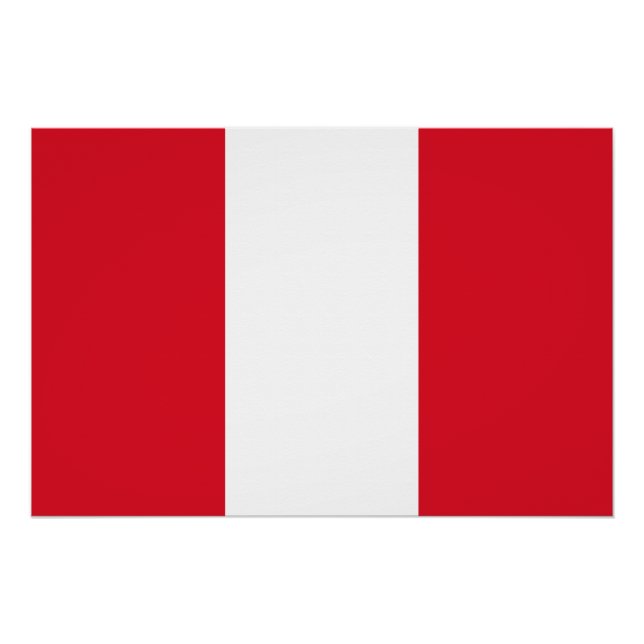 Pôster Bandeira do Peru (Frente)
