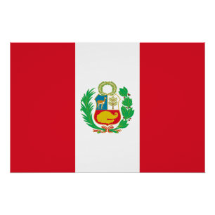 Pôster Bandeira do Peru