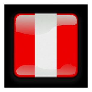 Pôster Bandeira do Peru
