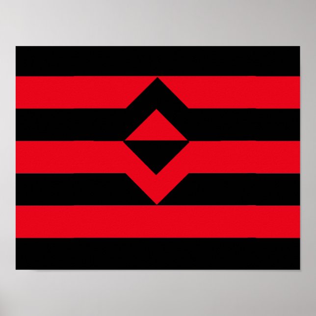 Poster Bandeira do Punho Orgulho (Frente)