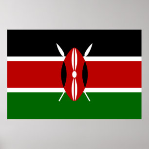 Poster Bandeira do Quénia