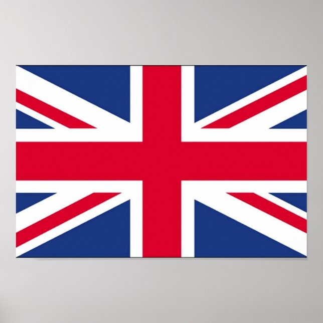 Pôster Bandeira do Reino Unido (Frente)