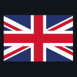 Poster Bandeira do Reino Unido<br><div class="desc">A bandeira nacional do Reino Unido é a bandeira da União, também conhecida como bandeira da União. A bandeira é constituída pela cruz vermelha do Santo George (santo patrono da Inglaterra), de cor branca, sobreposta à Cruz de Ruas Patrick (santo patrono da Irlanda), que se sobrepõem ao Saco do Santo...</div>