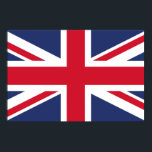 Poster Bandeira do Reino Unido<br><div class="desc">A bandeira nacional do Reino Unido é a bandeira da União, também conhecida como bandeira da União. A bandeira é constituída pela cruz vermelha do Santo George (santo patrono da Inglaterra), de cor branca, sobreposta à Cruz de Ruas Patrick (santo patrono da Irlanda), que se sobrepõem ao Saco do Santo...</div>