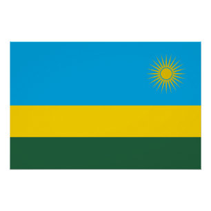 Pôster Bandeira do Ruanda