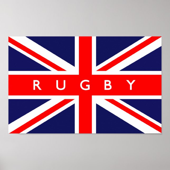 Poster Bandeira do Rugby (Frente)