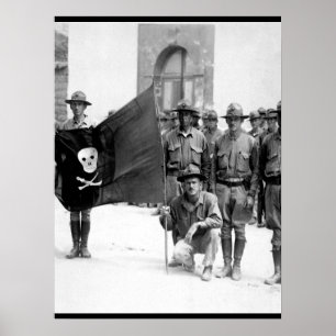 Pôster Bandeira do Sandino. Nicarágua, 1932 (Marine Corps