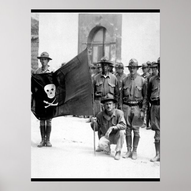 Pôster Bandeira do Sandino. Nicarágua, 1932 (Marine Corps (Frente)