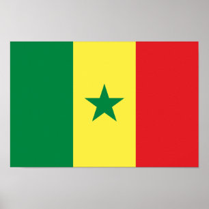 Poster Bandeira do Senegal