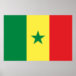 Poster Bandeira do Senegal