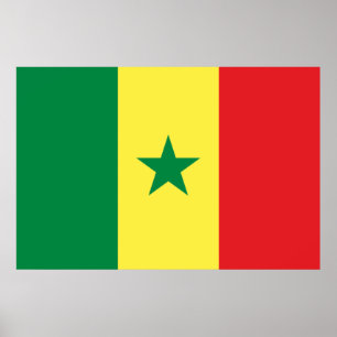 Poster Bandeira do Senegal