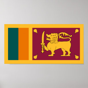 Poster Bandeira do Sri Lanka