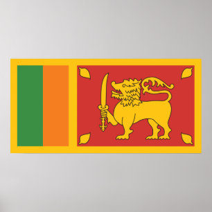 Poster Bandeira do Sri Lanka