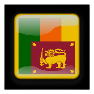 Pôster Bandeira do Sri Lanka