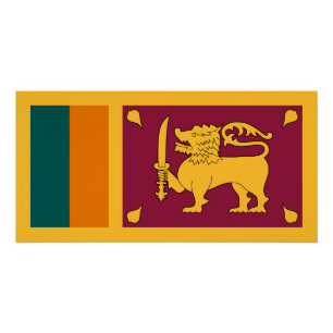 Pôster Bandeira do Sri Lanka