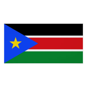 Pôster Bandeira do Sudão do Sul