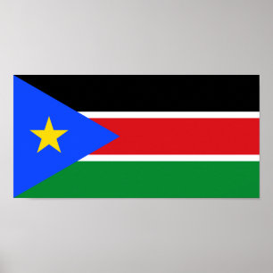 Poster Bandeira do Sudão do Sul
