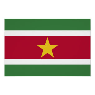Pôster Bandeira do Suriname