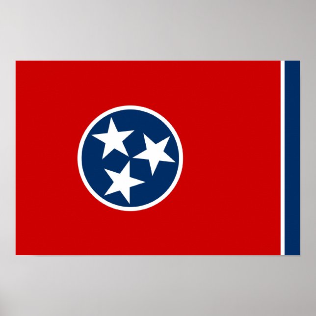 Pôster Bandeira do Tennessee (Frente)