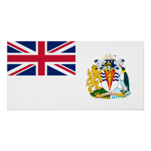 Pôster Bandeira do Território Antártico Britânico