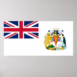 Poster Bandeira do Território Antártico Britânico