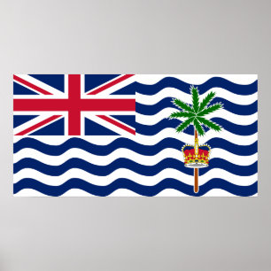 Poster Bandeira do Território Britânico do Oceano Índico