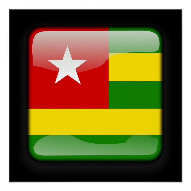 Pôster Bandeira do Togo (Frente)