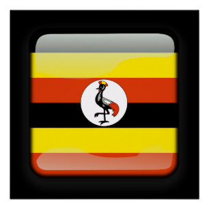 Pôster Bandeira do Uganda
