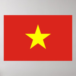 Poster Bandeira do Vietname