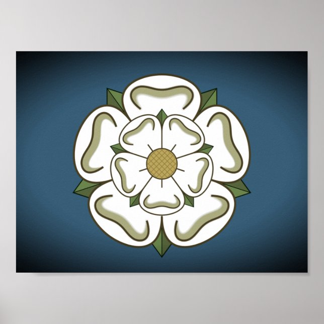 Poster Bandeira do Yorkshire (Reino Unido) (Frente)