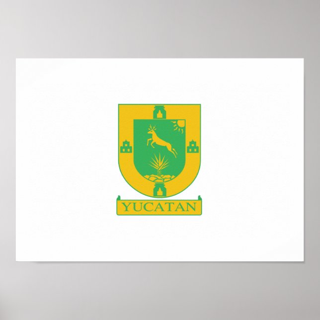 Poster Bandeira do Yucatan (Frente)