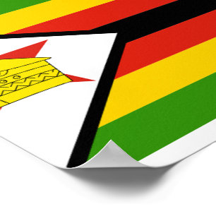 Poster Bandeira do Zimbabué