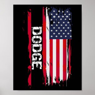 Poster Bandeira Dodge EUA