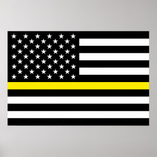 Poster Bandeira dos Despachantes da Linha Amarela Fina