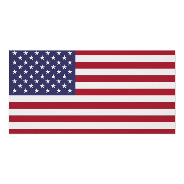 Pôster Bandeira dos Estados Unidos (Frente)
