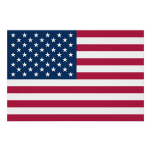Pôster bandeira dos Estados Unidos da América patriótica