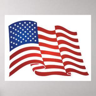 Poster bandeira dos EUA